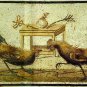 Meister der Nilmosai cockfight cockfighting cock rooster art print