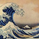 The Big Wave Off Kanagawa japanese asian canvas art print by Katsushika Hokusai