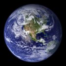 Earth from Space North America Continent satellite photo photograph art Print