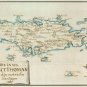 St Thomas Danish Virgin Islands 1767 plantation color map Paul Kussner