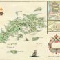 St. Thomas Danish West Indies US Virgin Islands 1772 plantation Caribbean map