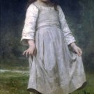 La révérence 1898 girl child canvas art print by William Adolphe Bouguereau