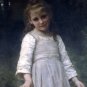 La rÃ©vÃ©rence 1898 girl child canvas art print by William Adolphe Bouguereau