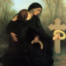 Le jour des morts 1859 The Day of the Dead woman canvas art print by William Adolphe Bouguereau