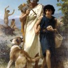 Homere et son Guide 1874 Homer and his Guide canvas art print by William Adolphe Bouguereau