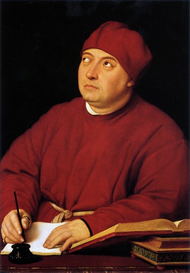 Portrait Cardinal T Inghirami Christian canvas art print by Raphael
