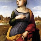 Saint Catherine Alexandria Christian Jesus canvas art print by Raphael
