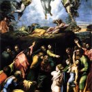 Transfiguration religious Christian Jesus canvas art print by Raphael