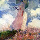 Woman with Parasol Studie 1886 landscape canvas art print by Claude Monet