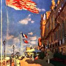 The hotel  of the Roches Noires cityscape canvas art print by Claude Monet