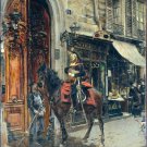 The Dispatch Bearer 1879 cityscape canvas art print by Giovanni Boldini