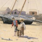 A Basket of Clams 1873 seascape canvas art print by Winslow Homer