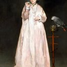 Young Lady 1866 woman portrait canvas art print by Edouard Manet