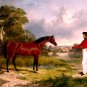 A Soldier with an Officer's Charger 1839 horse equestrian canvas art print by J. F. Herring Sr