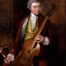 Karl Friedrich Abel man portrait canvas art print by Thomas Gainsborough