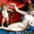 Venus and Cupid canvas art print by Lorenzo Lotto
