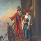 Abraham Dismissing Hagar and Ishmael Christian canvas art print Maes