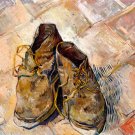 Shoes 1888 canvas art print by Vincent van Gogh