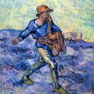 The Sower Der Samann peasant farm landscape canvas art print by Vincent van Gogh