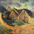 Ansteigender landscape canvas art print by Paul Gauguin