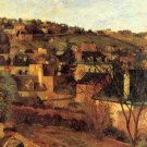 Blue Roots at Rouen cityscape canvas art print by Paul Gauguin