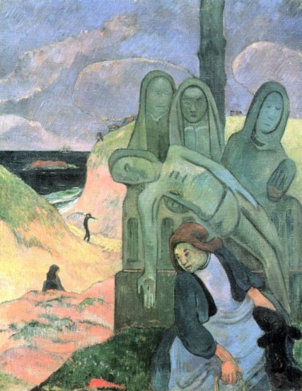 Green Christ religious Jesus Christian canvas art print Paul Gauguin