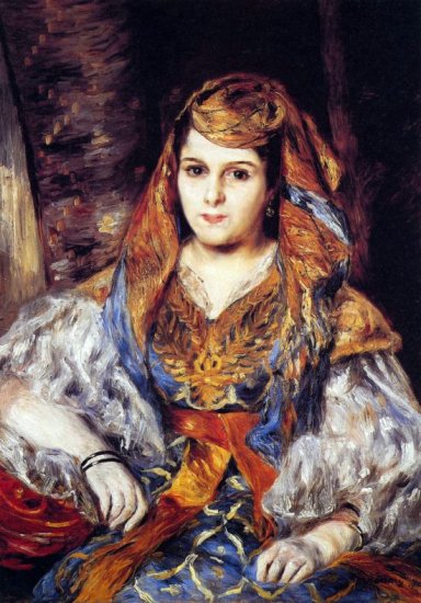 Algerian Woman 1870 canvas art print by Pierre-Auguste Renoir