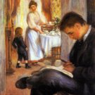 Breakfast at Berneval woman man girl child canvas art print by Pierre-Auguste Renoir
