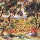 Vines at Cagnes landscape canvas art print by Pierre-Auguste Renoir