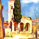Church in Cagnes religious Christian Christ canvas art print Renoir