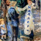 The Swing 1876 men women child girl park landscape people canvas art print by Pierre-Auguste Renoir