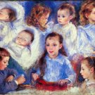 Images of Children's Character heads boy girls babies baby canvas art print by Pierre-Auguste Renoir