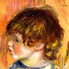 Head of a Young Girl child canvas art print by Pierre-Auguste Renoir