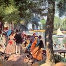 La Grenouillere II 1869 detail water landscape people boats canvas art print Pierre-Auguste Renoir