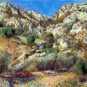 Rocks at Estage L'Estage landscape canvas art print by Pierre-Auguste Renoir