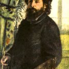 Portrait of the Painter Claude Monet 1875 man canvas art print by Pierre-Auguste Renoir