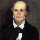 Portrait of Leonard Renoir the Artist's Father 1869 man canvas art print by Pierre-Auguste Renoir