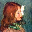 Portrait of Coco ca 1896 artist's son boy child canvas art print by Pierre-Auguste Renoir