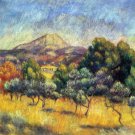 Mont St. Victoire Le Mont St. Victoire landscape canvas art print by Pierre-Auguste Renoir