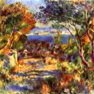 L'Estaque fishing village water landscape woman child canvas art print by Pierre-Auguste Renoir