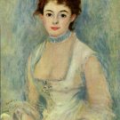 Madame Henriot woman portrait canvas art print by Pierre-Auguste Renoir