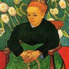 La Berceuse Augustine Roulin III woman portrait canvas art print by Vincent van Gogh