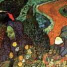 Memory of the Garden at Etten woman landscape canvas art print by Vincent van Gogh