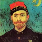 Portrait of Milliet Second Lieutenant of the Zouaves man canvas art print by Vincent van Gogh