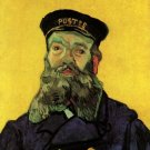 Portrait of the Postman Joseph Roulin man canvas art print by Vincent van Gogh