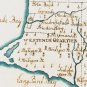St Croix Danish Virgin Islands 1767 plantation color map by Kussner
