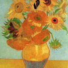 Still Life Vase Twelve Sunflowers canvas art print Vincent van Gogh