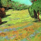 Sunny Lawn in a Public Park landscape canvas art print by Vincent van Gogh