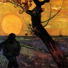 The Sower III man landscape canvas art print by Vincent van Gogh