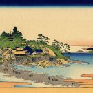 Enoshima Sagami Province Japanese canvas art print Katsushika Hokusai